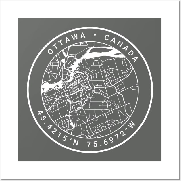 Ottawa Map Wall Art by Ryan-Cox